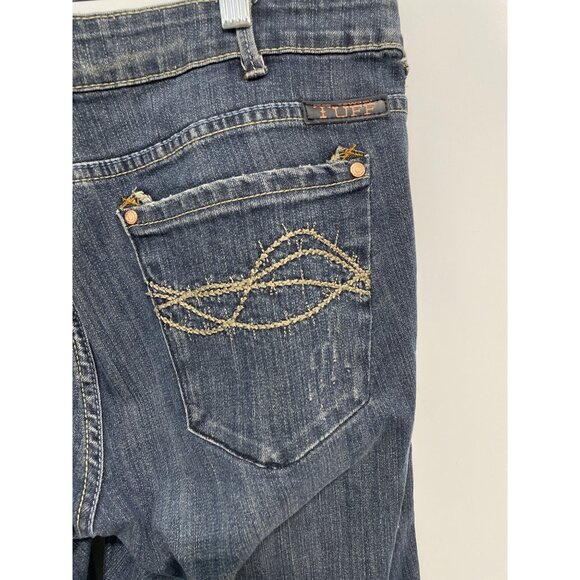 Cowgirl Tuff Co Wild Thing Bootcut Denim Jeans Women 34 Distressed Western Ranch - Picture 7 of 12